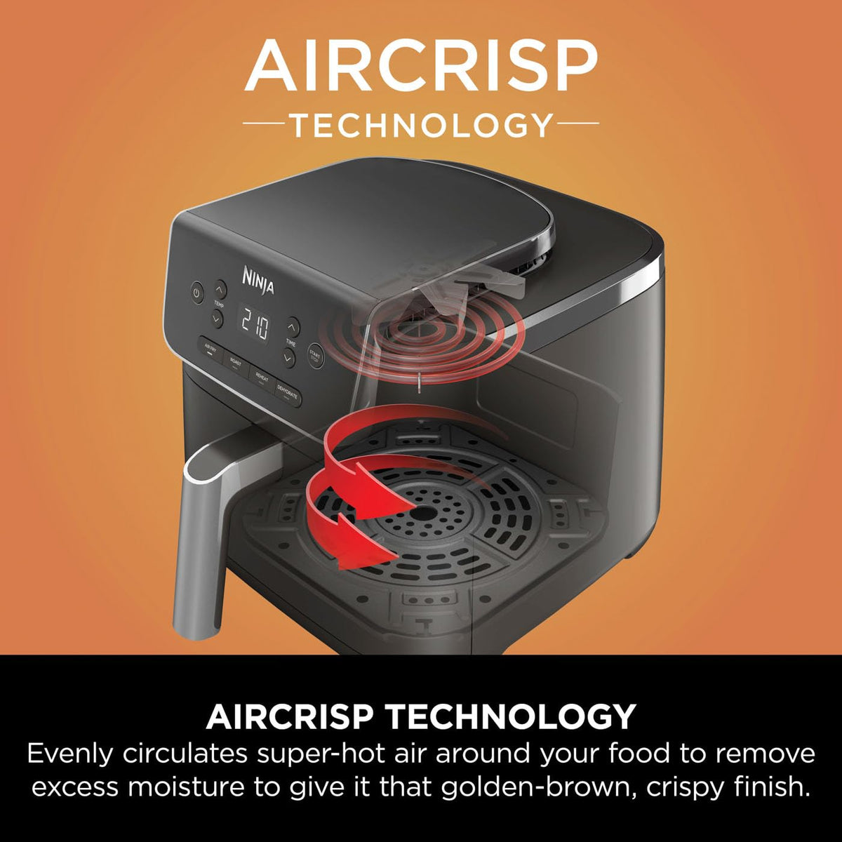Ninja Air Fryer PRO 4.7L AF140UK - Black 4-in-1 Air Fryer