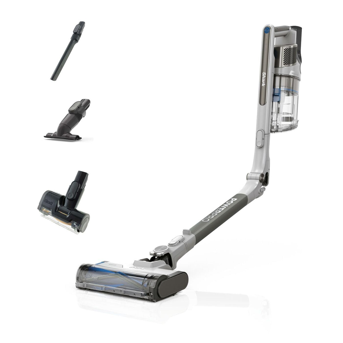 Shark PowerPro Pet Cordless Stick Vacuum Cleaner, Lightweight, Floor Detect Technology, Anti Hair Wrap Technology, Anti-Allergen Complete Seal, Flexible, Handheld mode, Java Metallic, IZ380UKT
