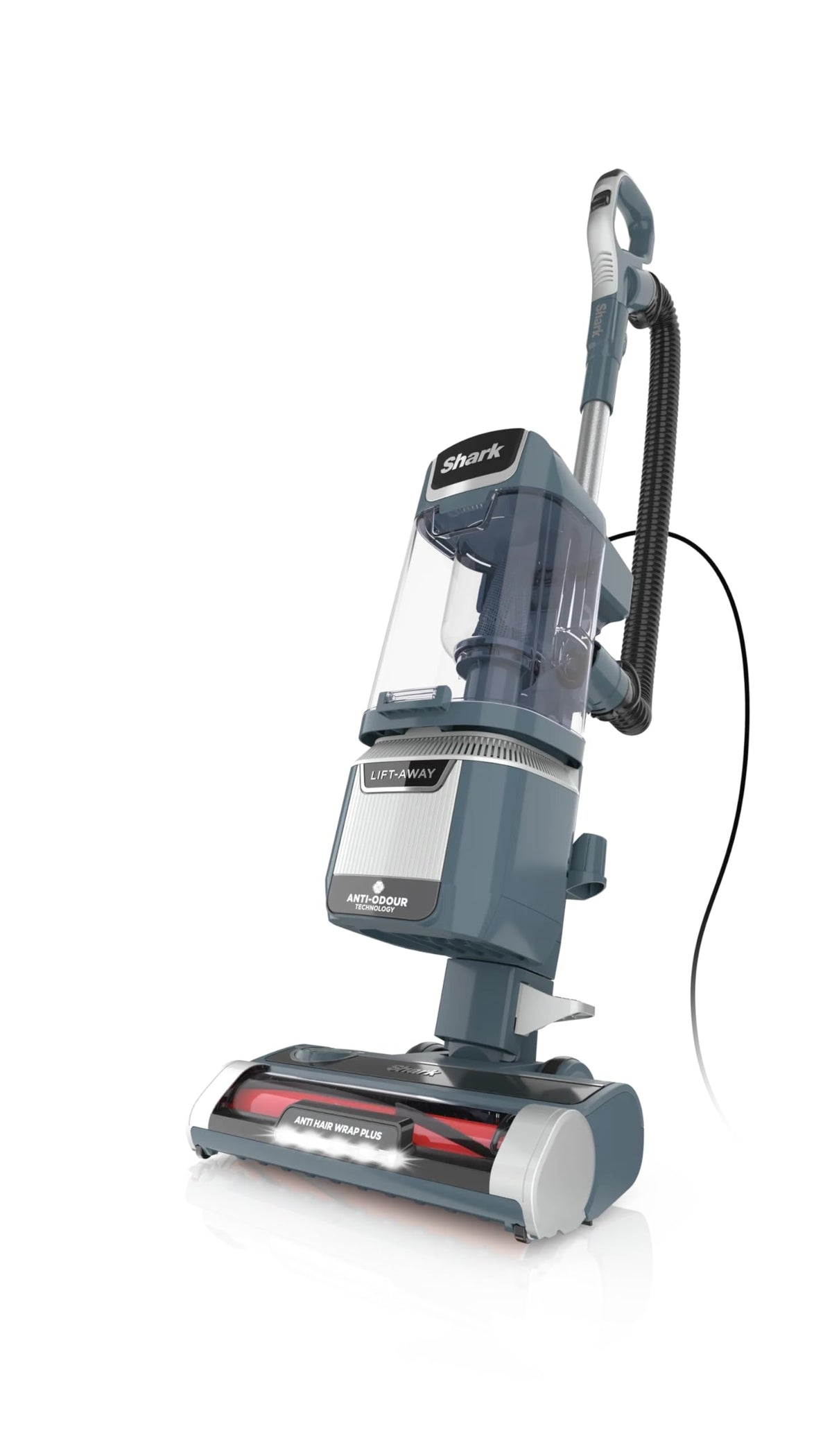 Shark Anti Hair Wrap Plus Upright Corded Pet Vacuum, 2.5L, Powered Lift-Away, Anti-Allergen Seal, Hard Floor & Carpet Mode, 750W, 8m Cord, Multi-Surface & Pet Hair Tools, Smoky Grey, NZ780UKT