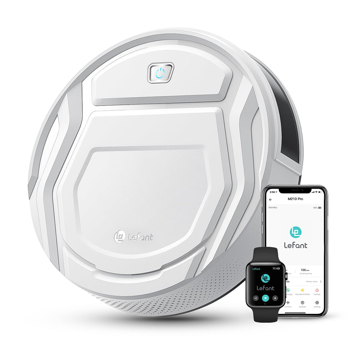 Lefant M210 Robot Vacuum Cleaner - 2200Pa White
