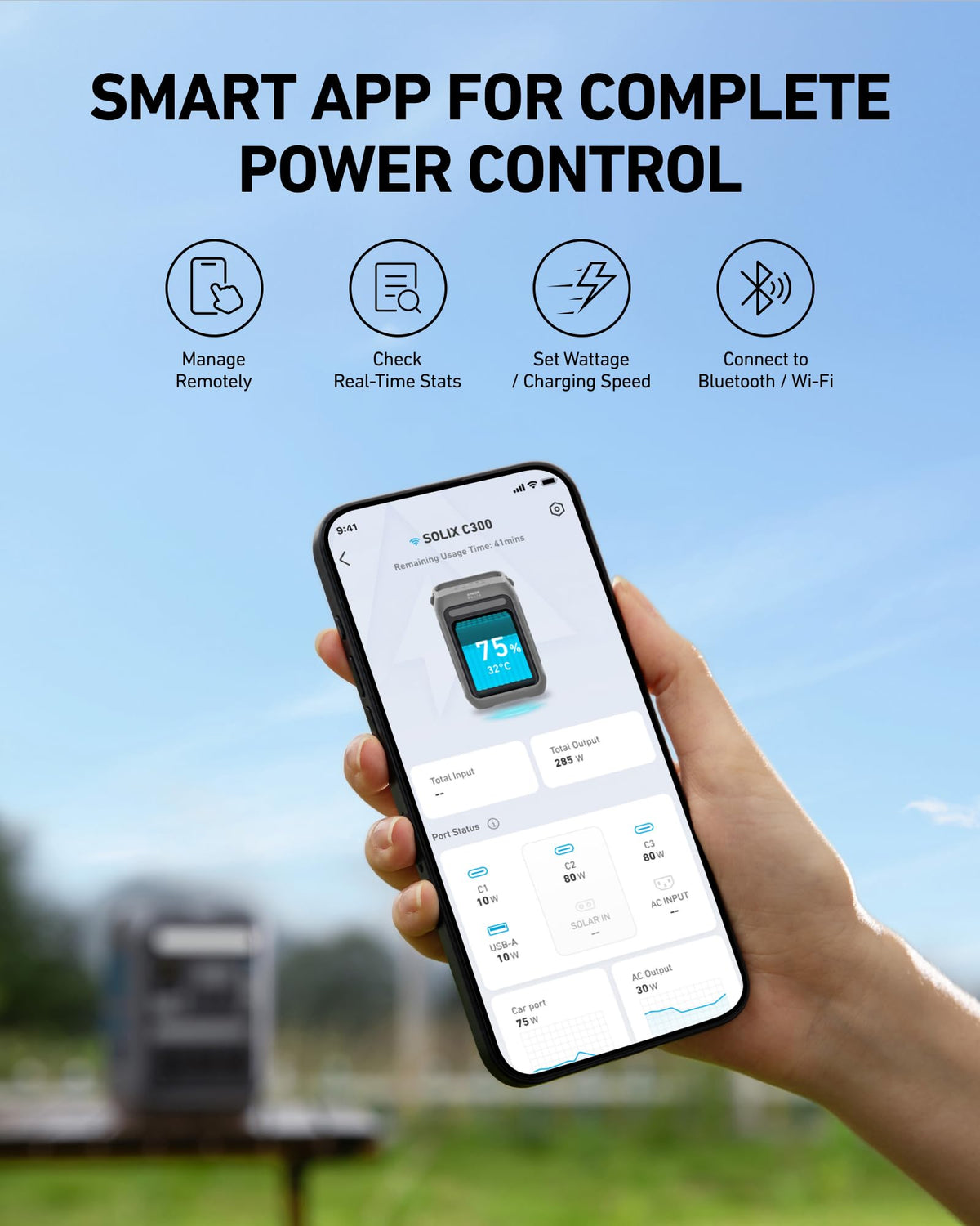 Anker SOLIX C300 Portable Power Station 288Wh 300W